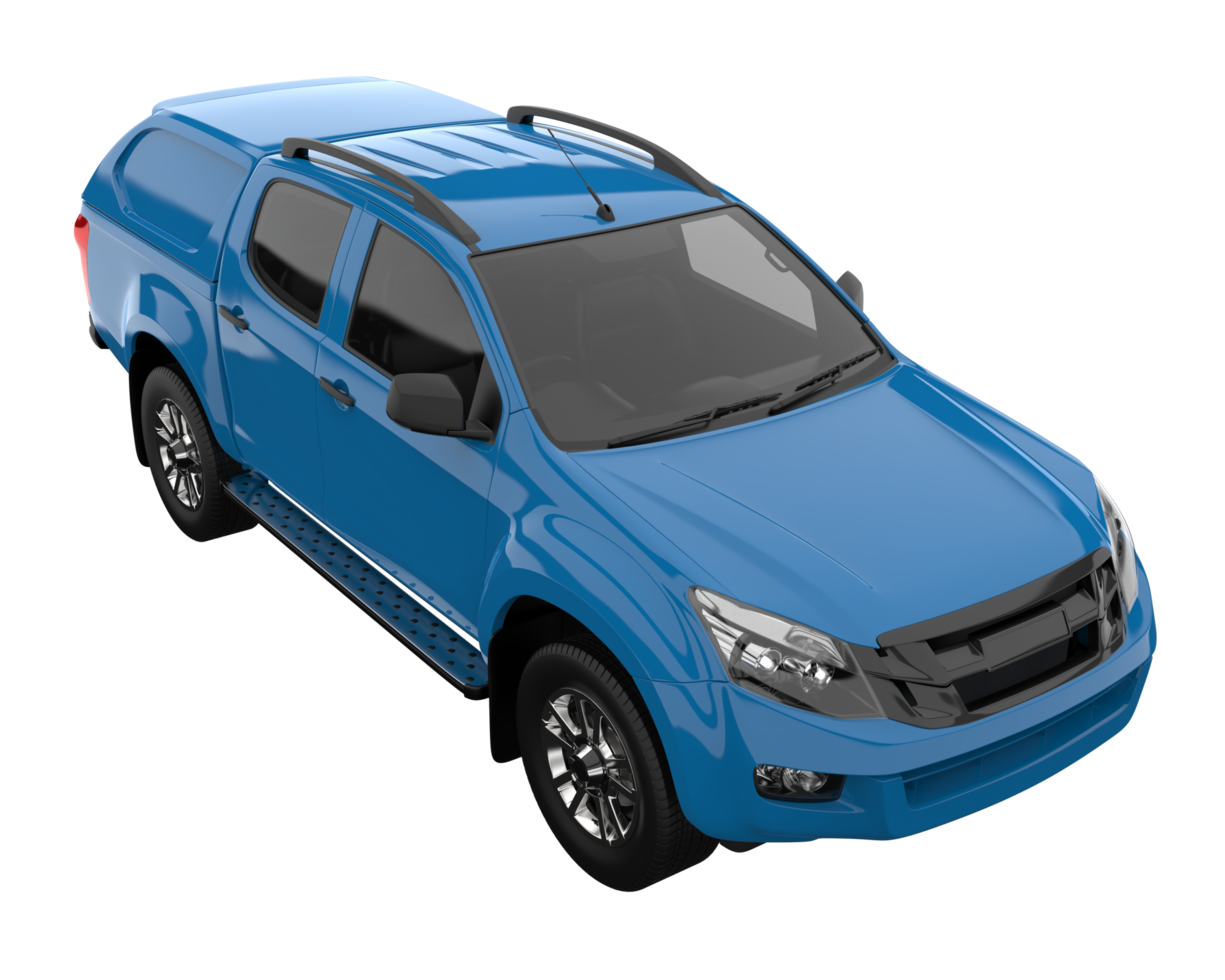 Pickup truck isolated on transparent background. 3d rendering - illustration png