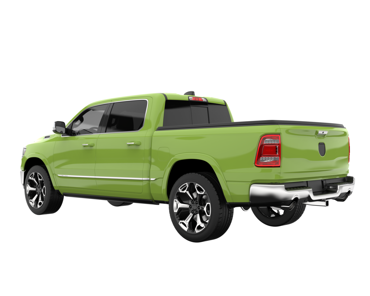 Pickup truck isolated on transparent background. 3d rendering - illustration png