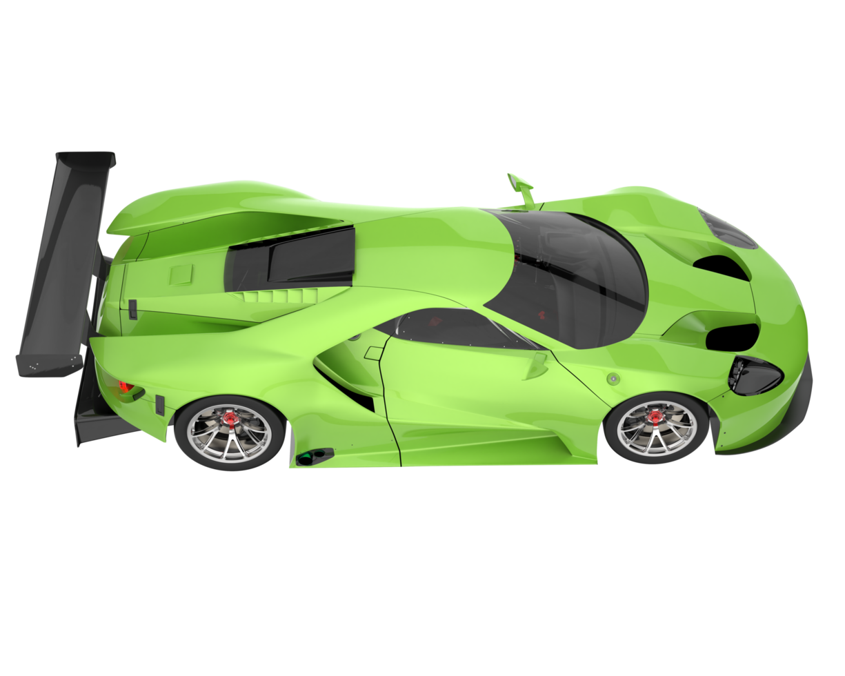 Race car isolated on transparent background. 3d rendering - illustration png