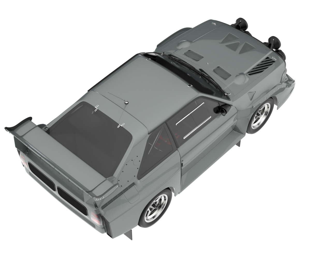 voiture de course isolée sur fond transparent. rendu 3d - illustration png