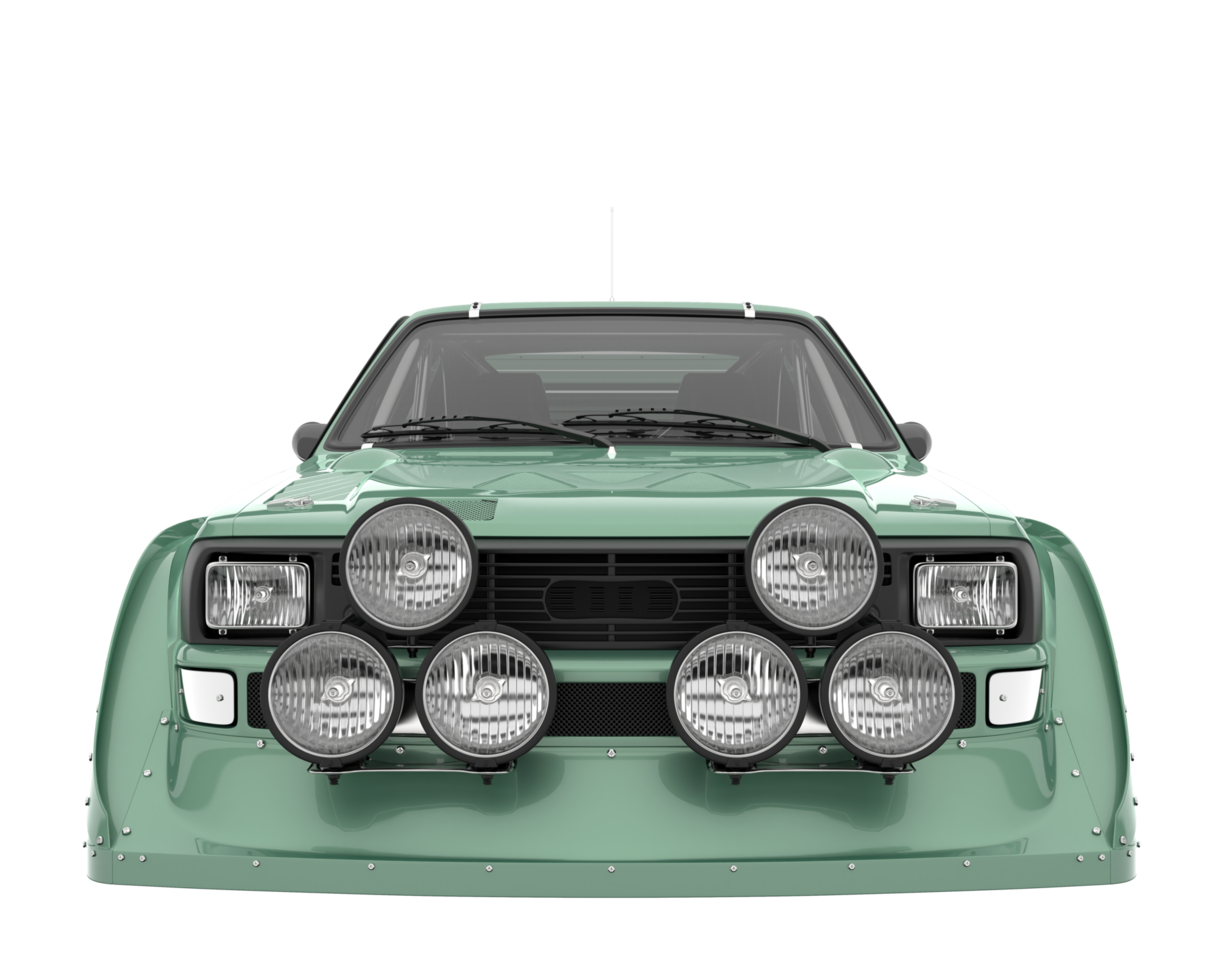 Race car isolated on transparent background. 3d rendering - illustration png