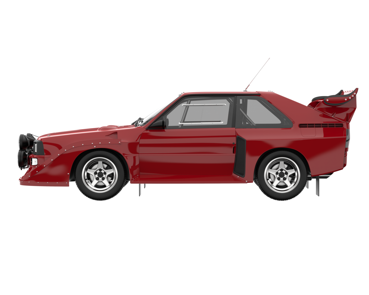 carro de corrida isolado em fundo transparente. renderização 3D - ilustração png