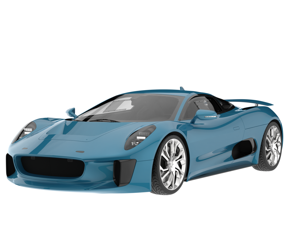 Race car isolated on transparent background. 3d rendering - illustration png