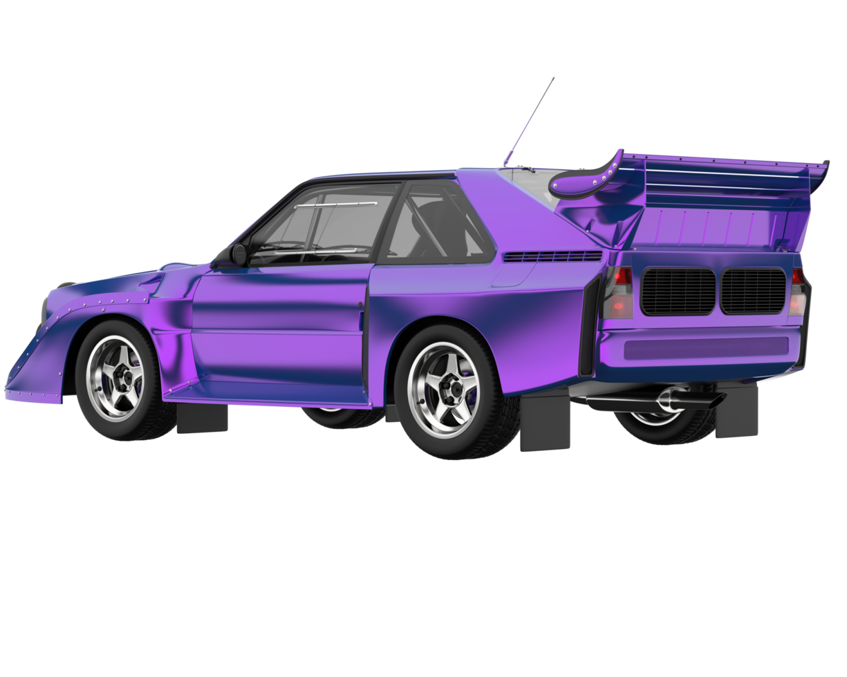 carro de corrida isolado em fundo transparente. renderização 3D - ilustração png