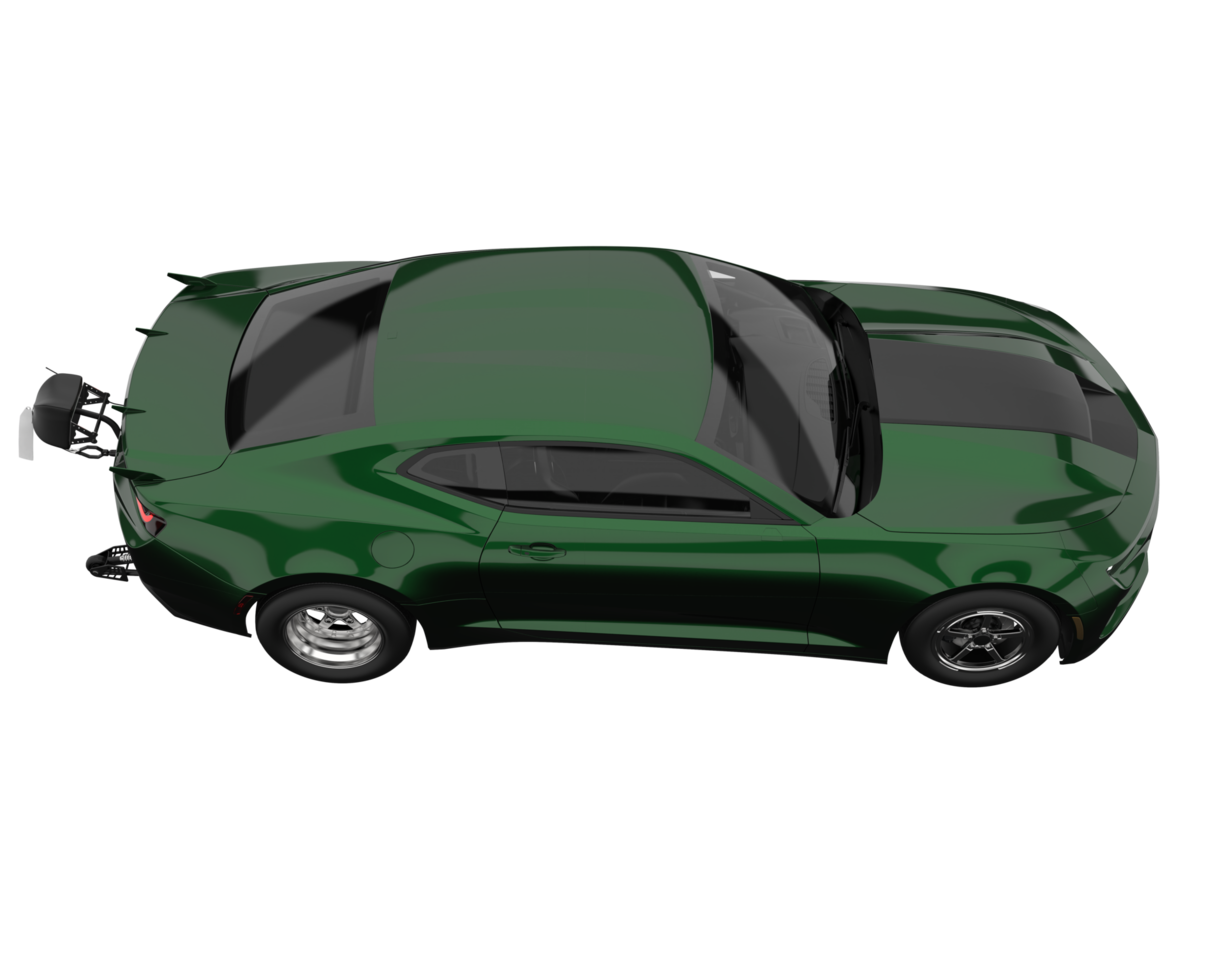 carro de corrida isolado em fundo transparente. renderização 3D - ilustração png