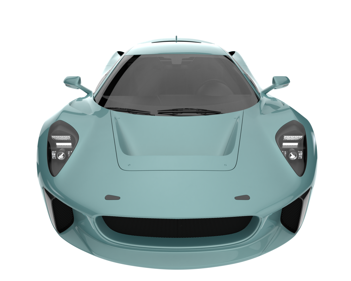 Race car isolated on transparent background. 3d rendering - illustration png