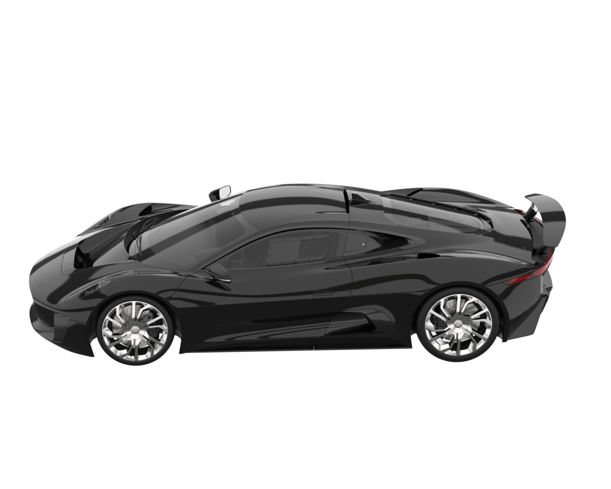 Race car isolated on transparent background. 3d rendering - illustration png