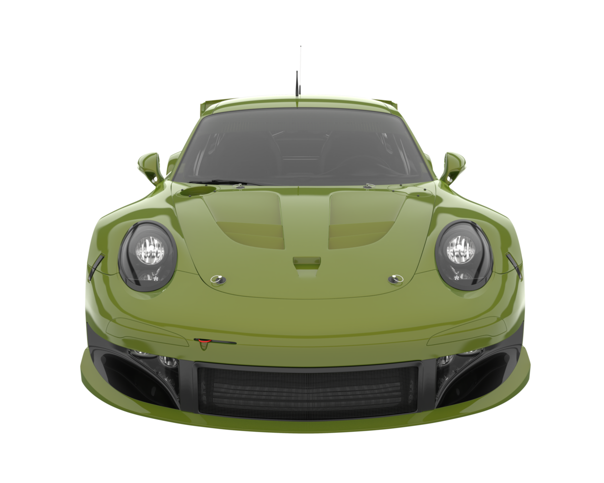 Race car isolated on transparent background. 3d rendering - illustration png