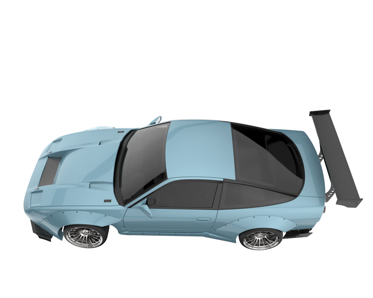 Race car isolated on transparent background. 3d rendering - illustration png