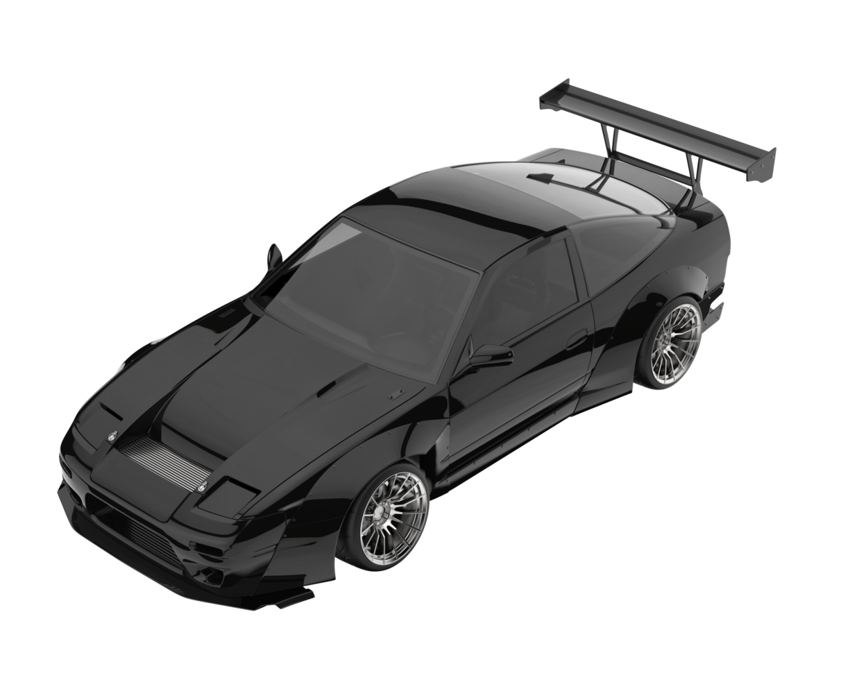 Race car isolated on transparent background. 3d rendering - illustration png