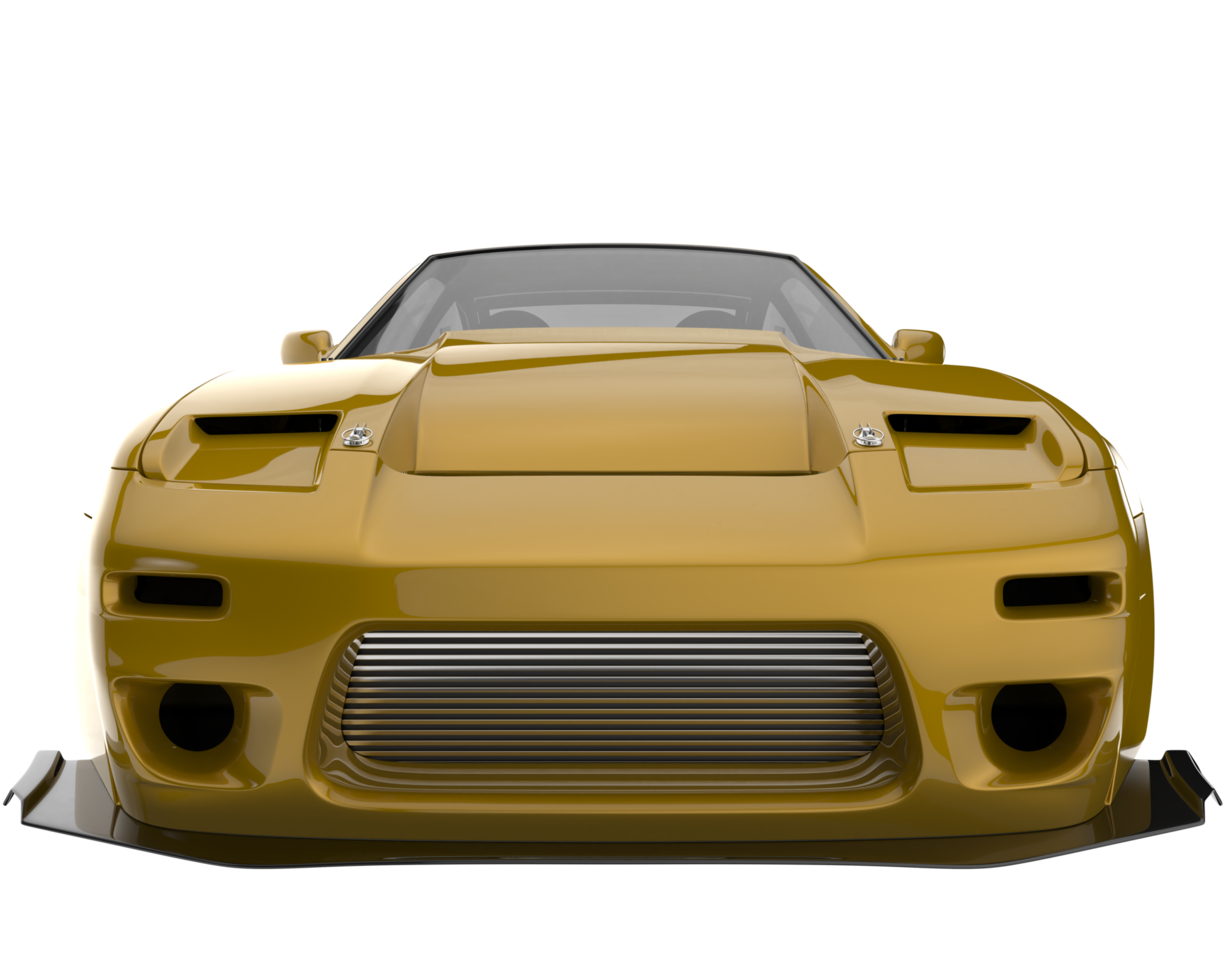 Race car isolated on transparent background. 3d rendering - illustration png