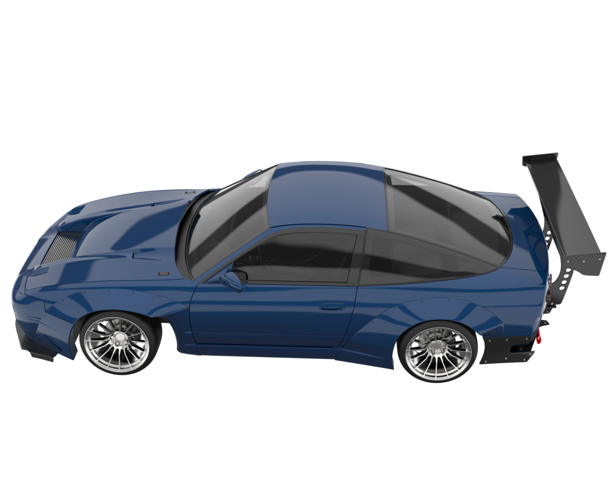 Race car isolated on transparent background. 3d rendering - illustration png