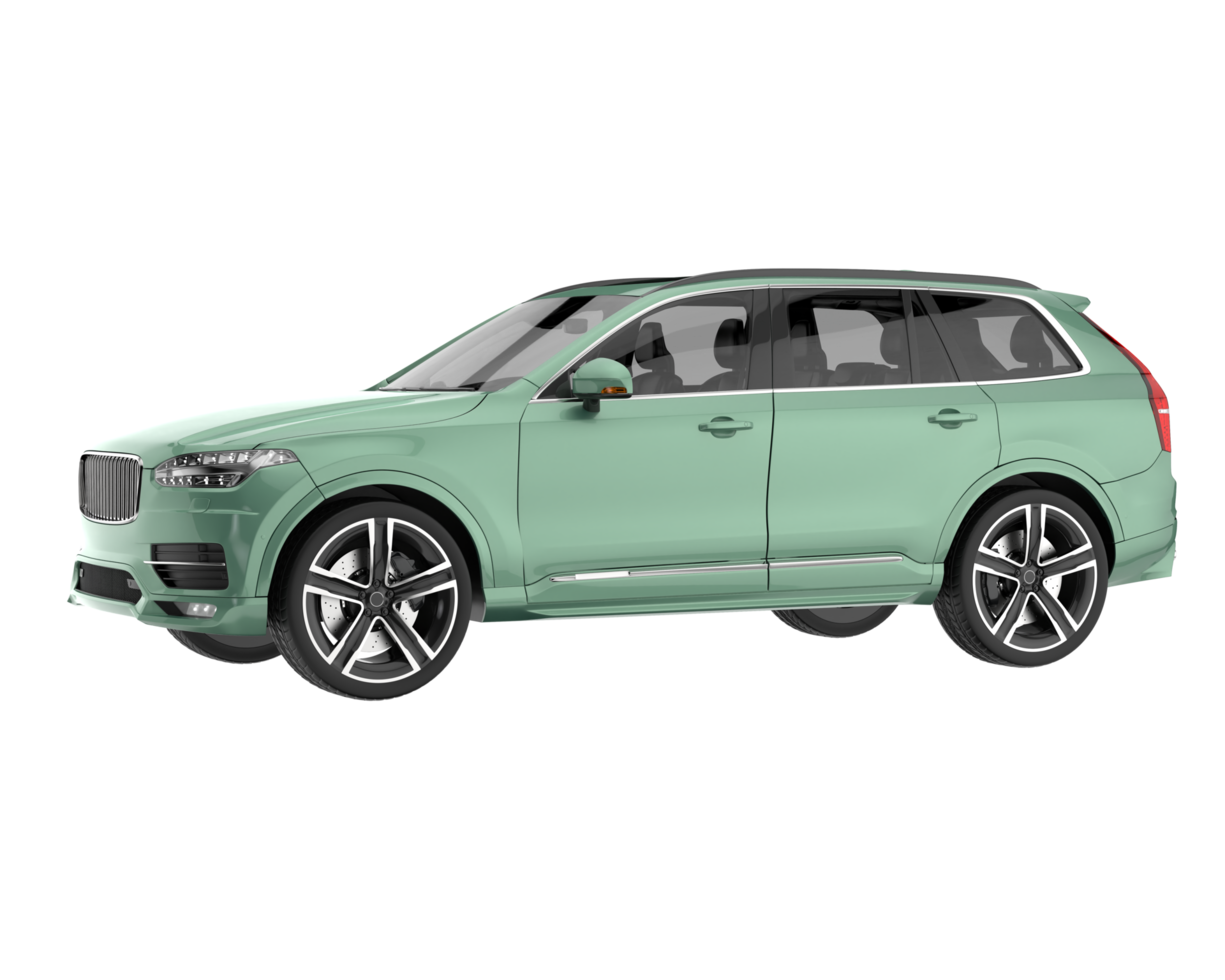 Realistic SUV isolated on transparent background. 3d rendering - illustration png