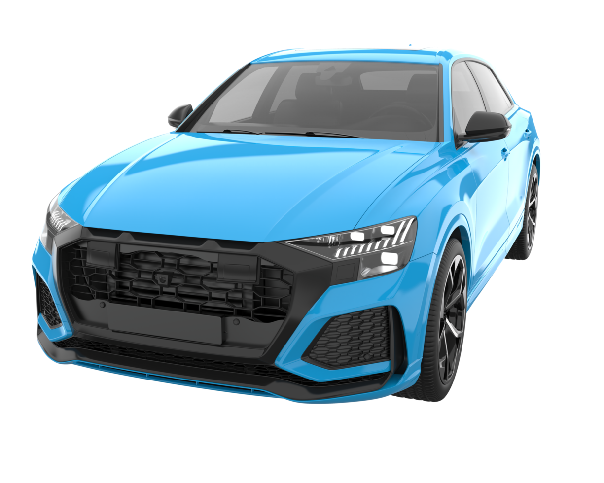 Realistic SUV isolated on transparent background. 3d rendering - illustration png