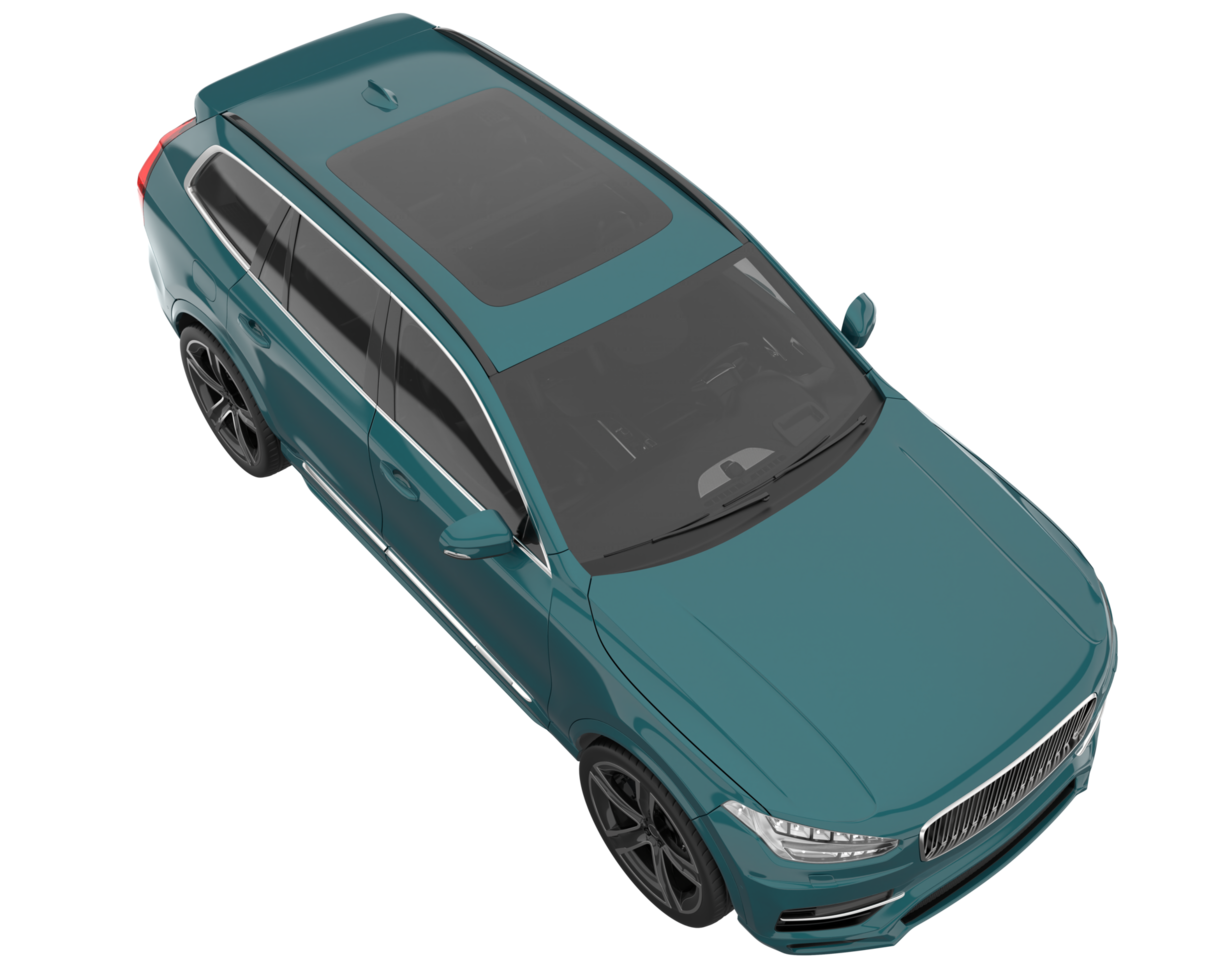 Realistic SUV isolated on transparent background. 3d rendering - illustration png