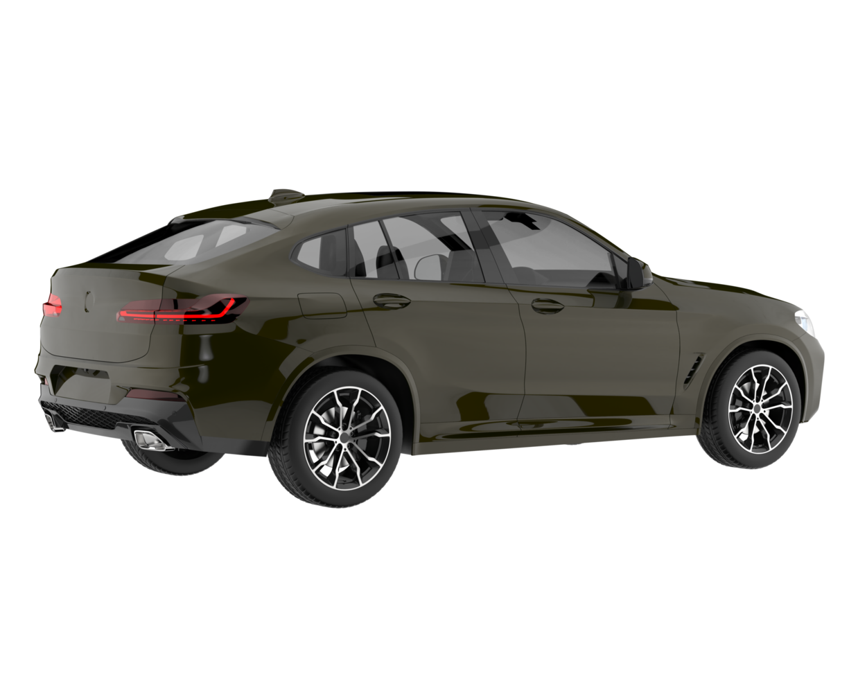 Realistic SUV isolated on transparent background. 3d rendering - illustration png