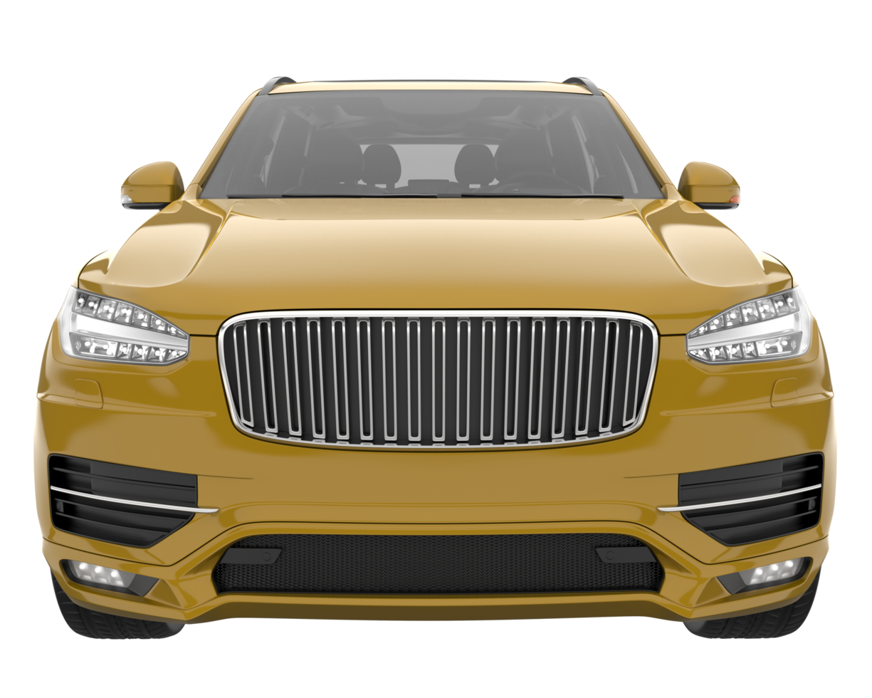 Realistic SUV isolated on transparent background. 3d rendering - illustration png