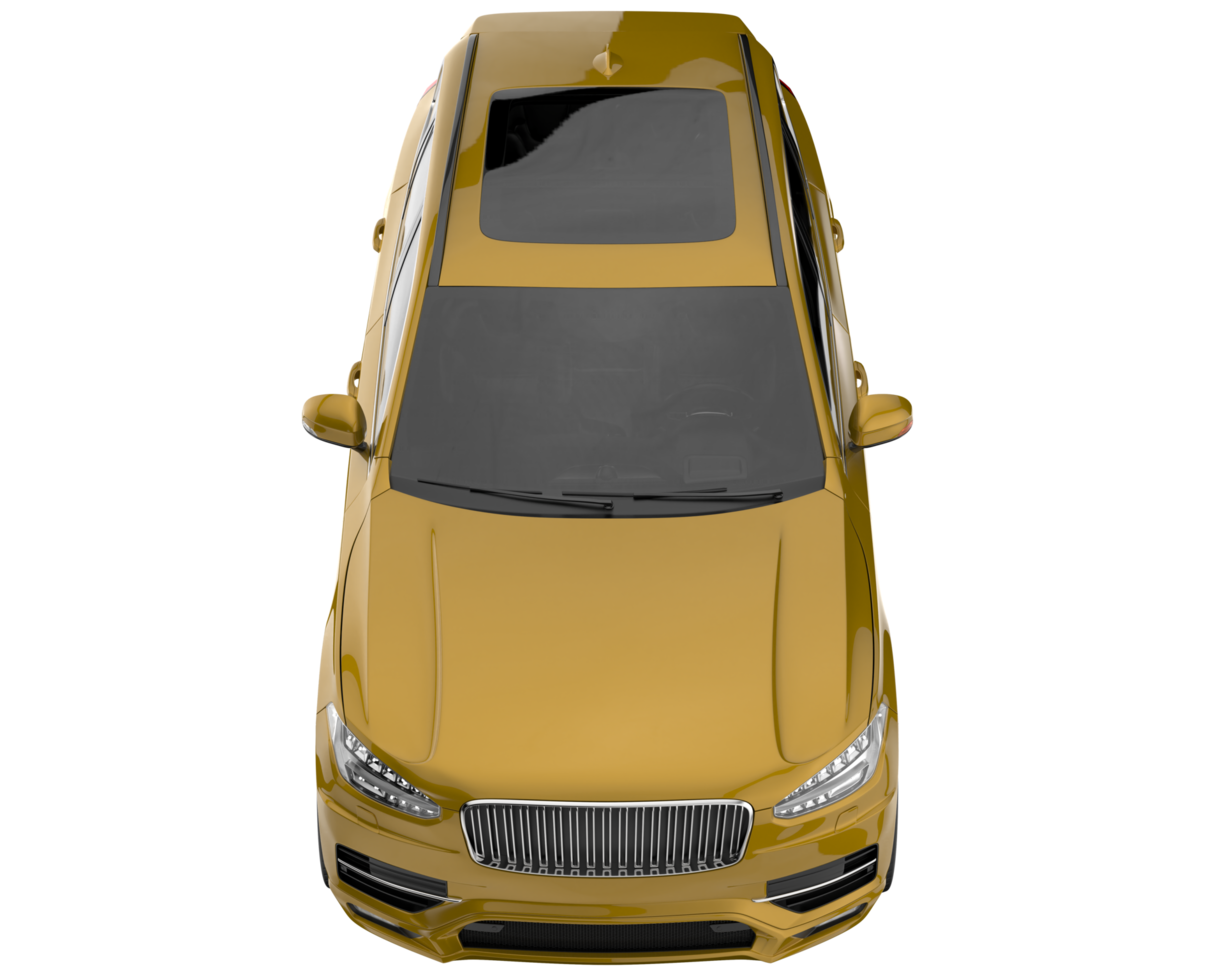 Realistic SUV isolated on transparent background. 3d rendering - illustration png