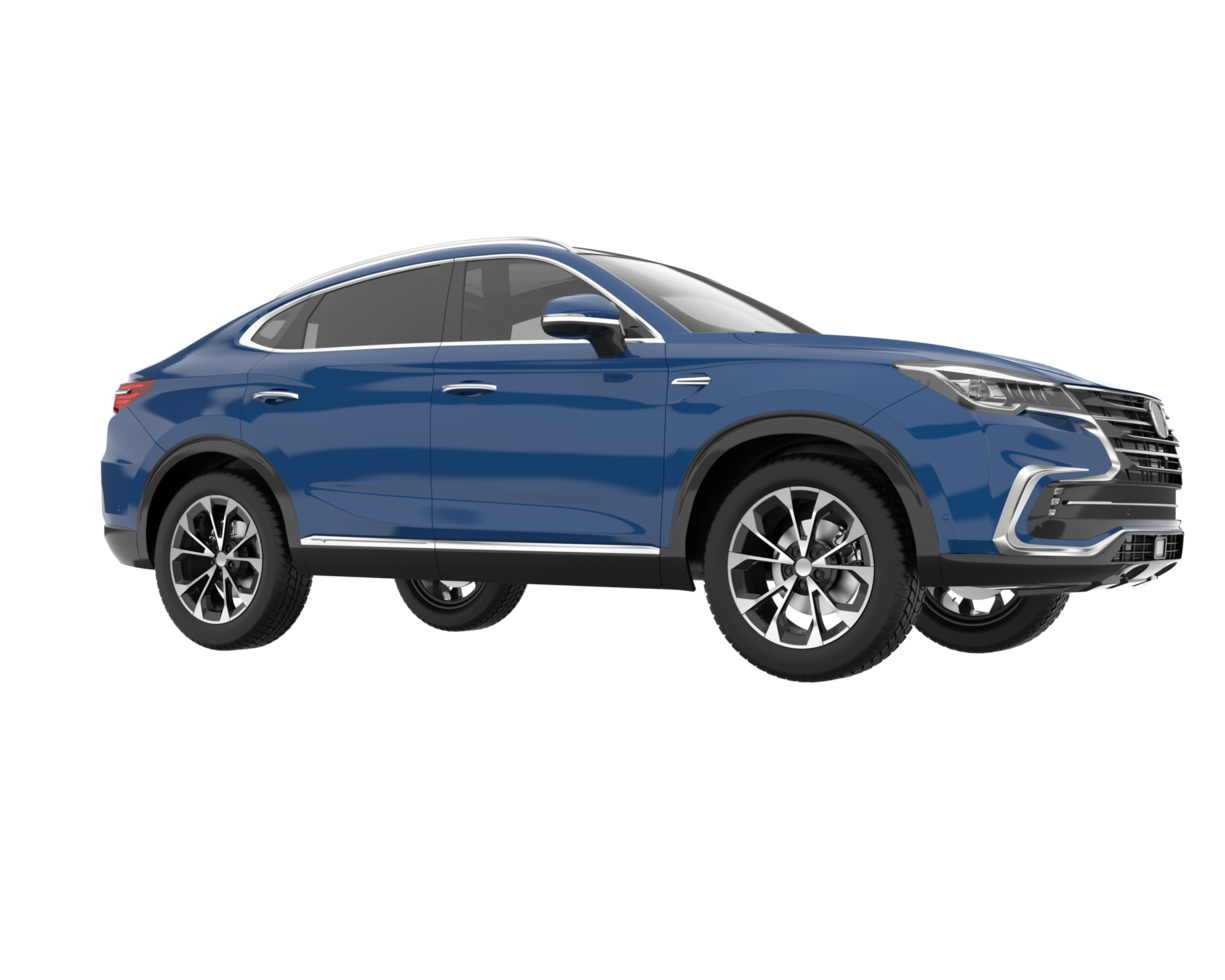 Realistic SUV isolated on transparent background. 3d rendering - illustration png