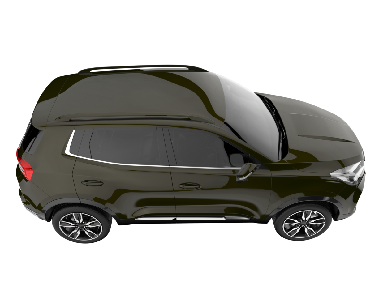 Realistic SUV isolated on transparent background. 3d rendering - illustration png