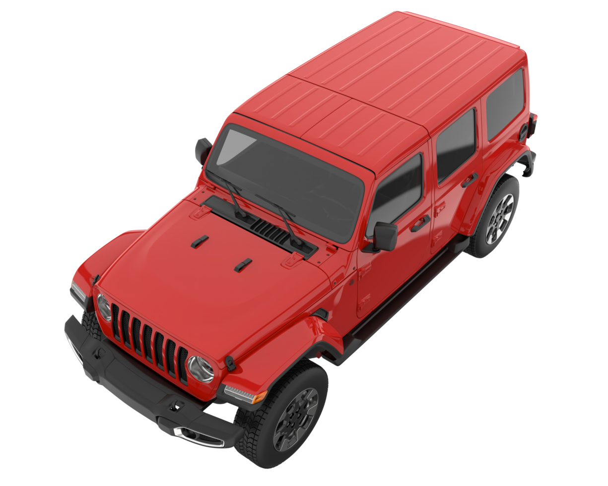 Realistic SUV isolated on transparent background. 3d rendering - illustration png