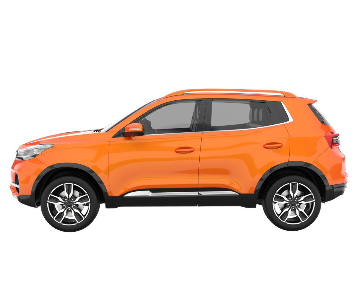 Realistic SUV isolated on transparent background. 3d rendering - illustration png