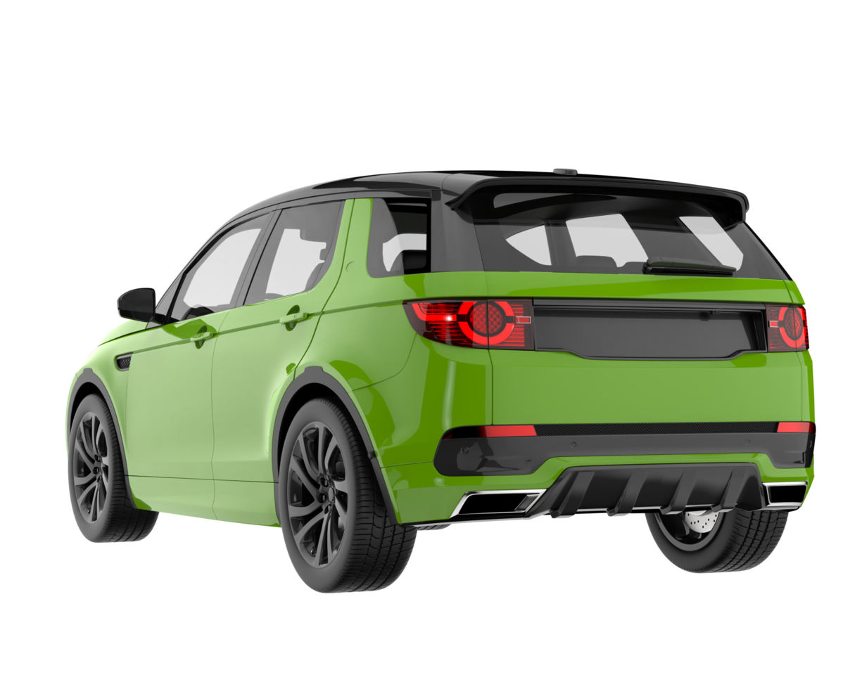 Realistic SUV isolated on transparent background. 3d rendering - illustration png