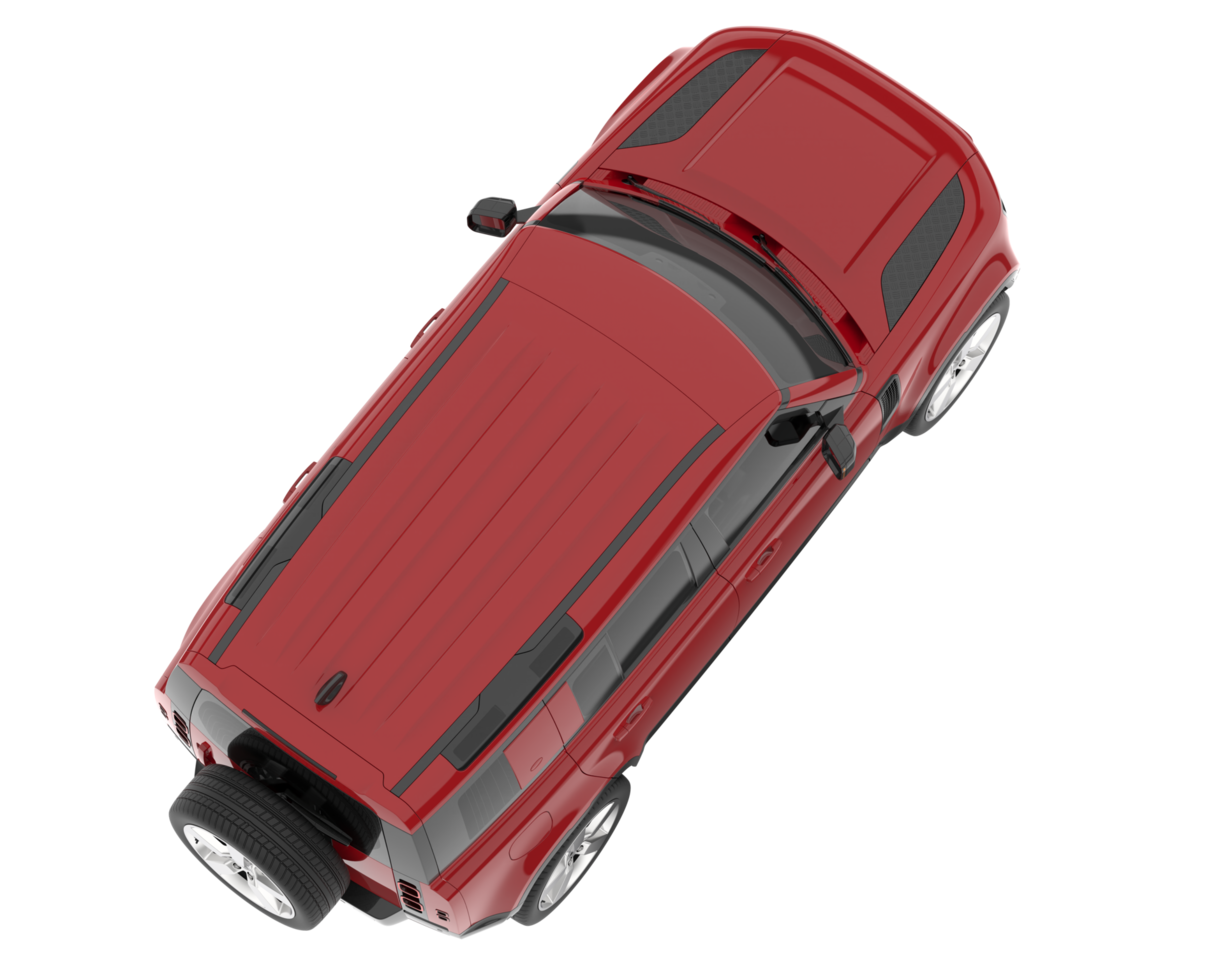 Realistic SUV isolated on transparent background. 3d rendering - illustration png
