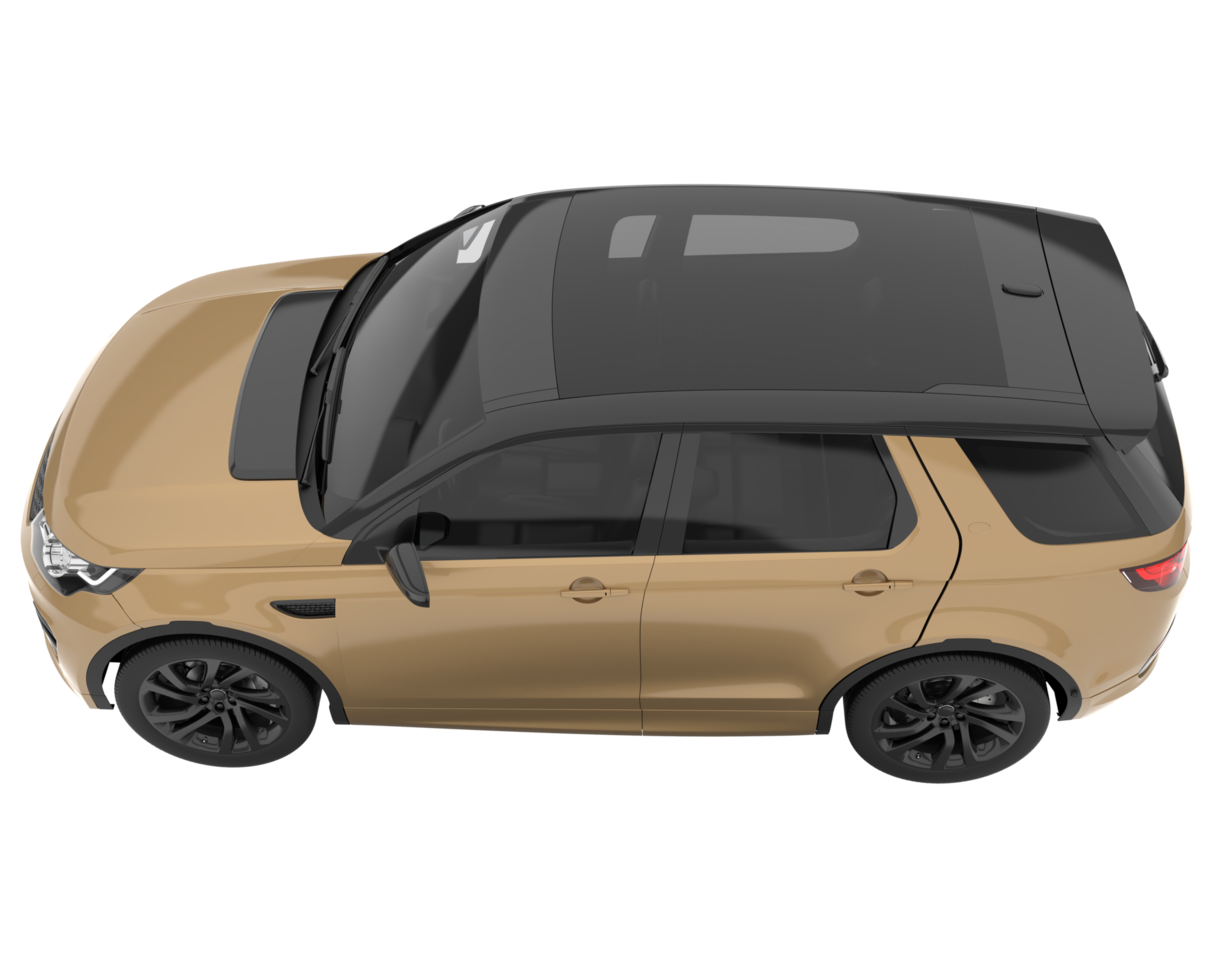 Realistic SUV isolated on transparent background. 3d rendering - illustration png