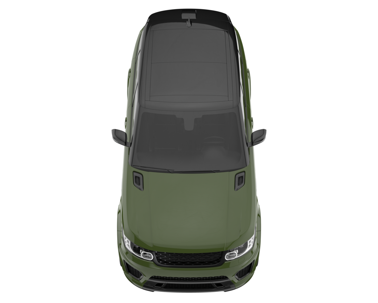 Realistic SUV isolated on transparent background. 3d rendering - illustration png