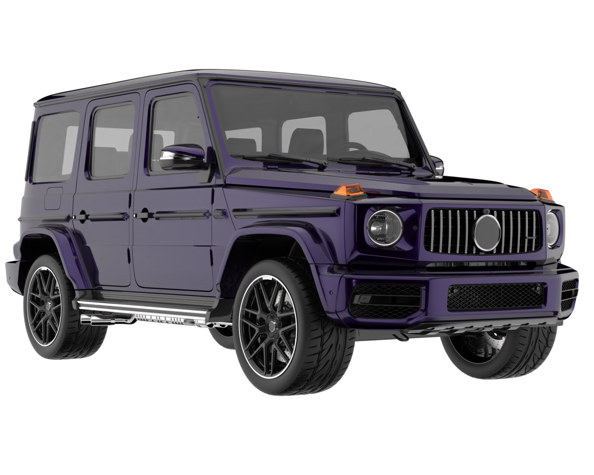 Realistic SUV isolated on transparent background. 3d rendering - illustration png
