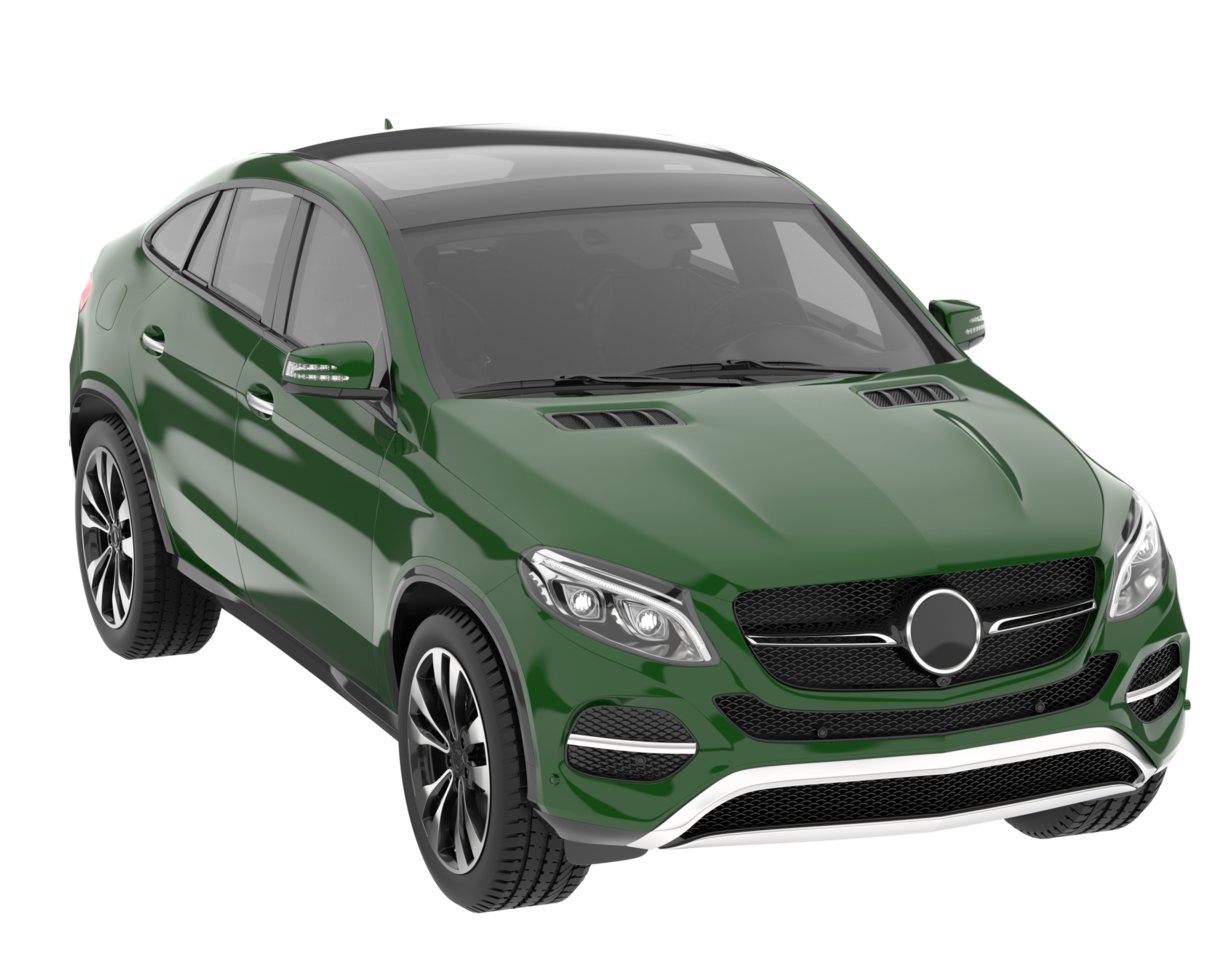 Realistic SUV isolated on transparent background. 3d rendering - illustration png