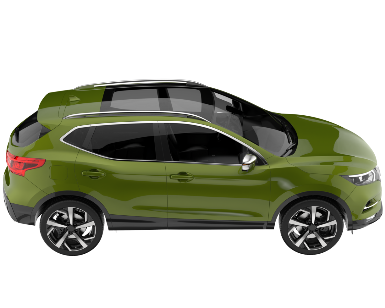 Realistic SUV isolated on transparent background. 3d rendering - illustration png
