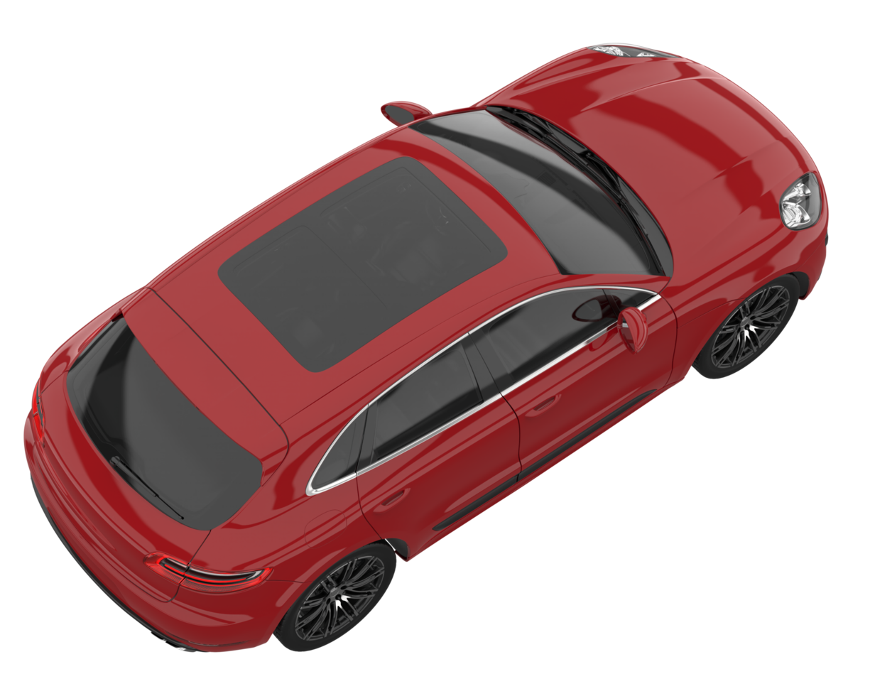 Realistic SUV isolated on transparent background. 3d rendering - illustration png