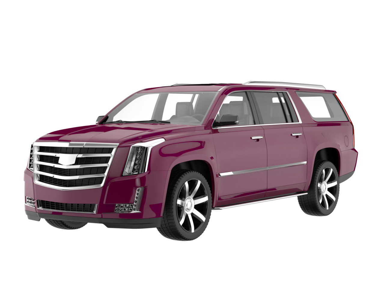 Realistic SUV isolated on transparent background. 3d rendering - illustration png