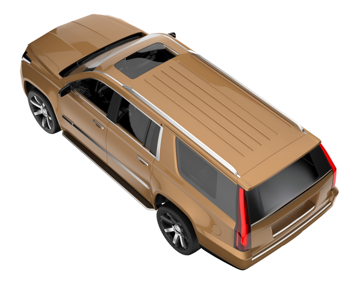 Realistic SUV isolated on transparent background. 3d rendering - illustration png