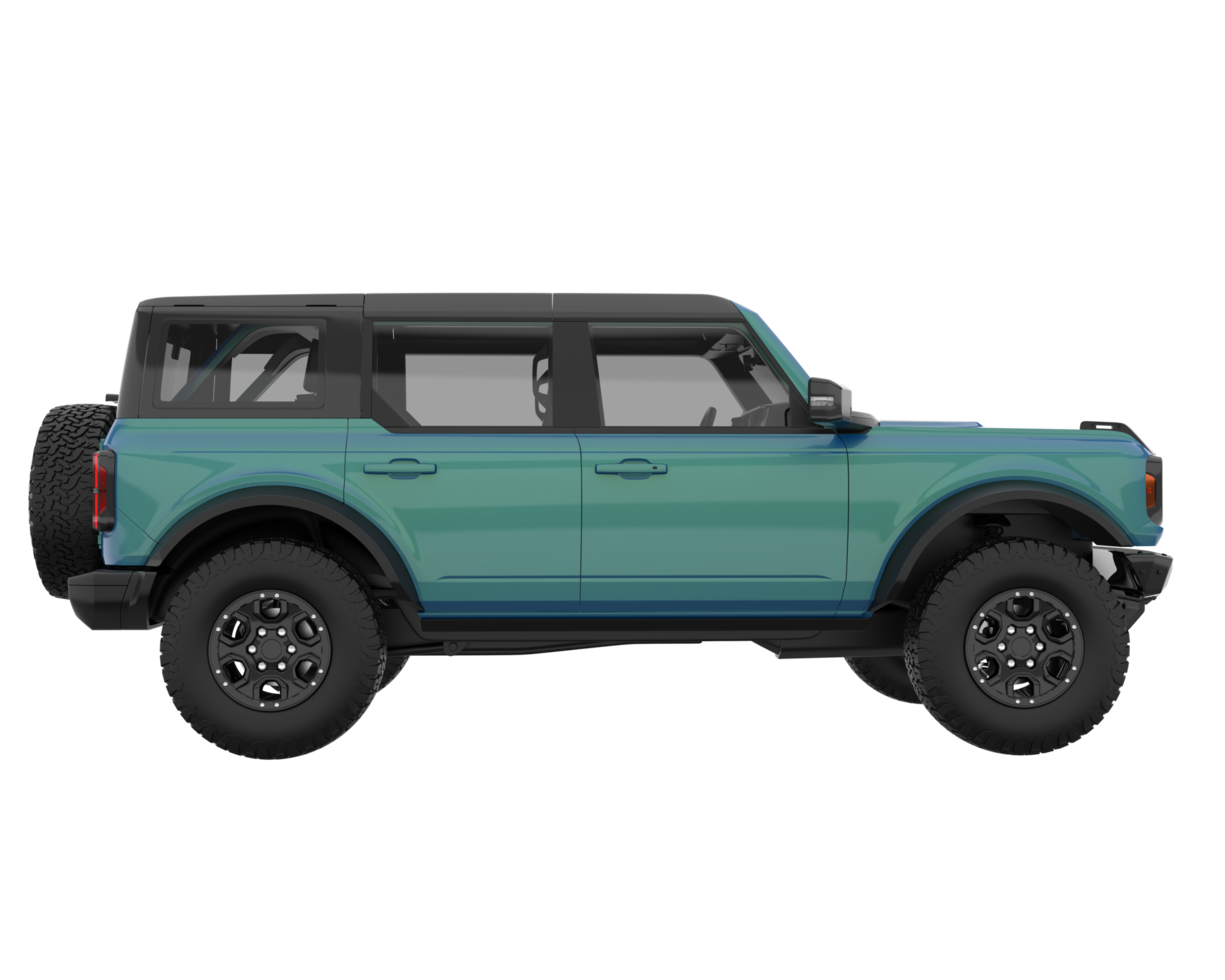 Realistic SUV isolated on transparent background. 3d rendering - illustration png