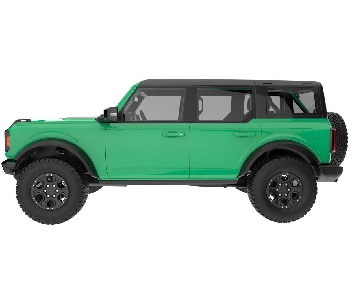 Realistic SUV isolated on transparent background. 3d rendering - illustration png