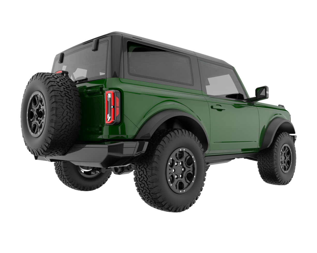 Realistic SUV isolated on transparent background. 3d rendering - illustration png