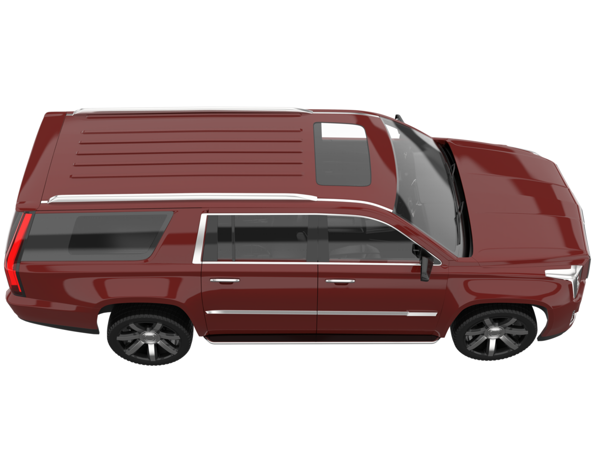 Realistic SUV isolated on transparent background. 3d rendering - illustration png
