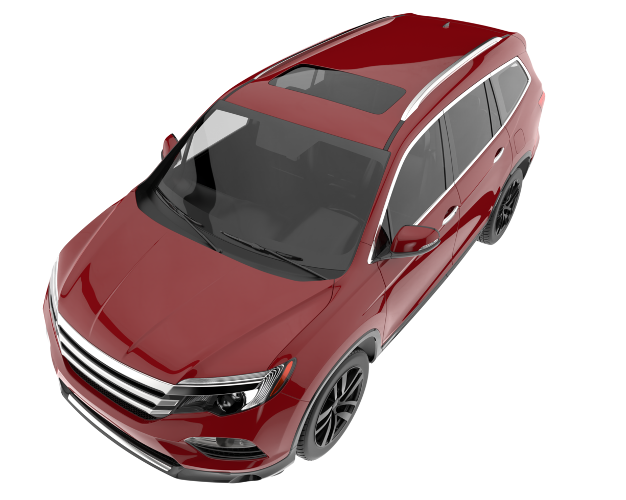 Realistic SUV isolated on transparent background. 3d rendering - illustration png
