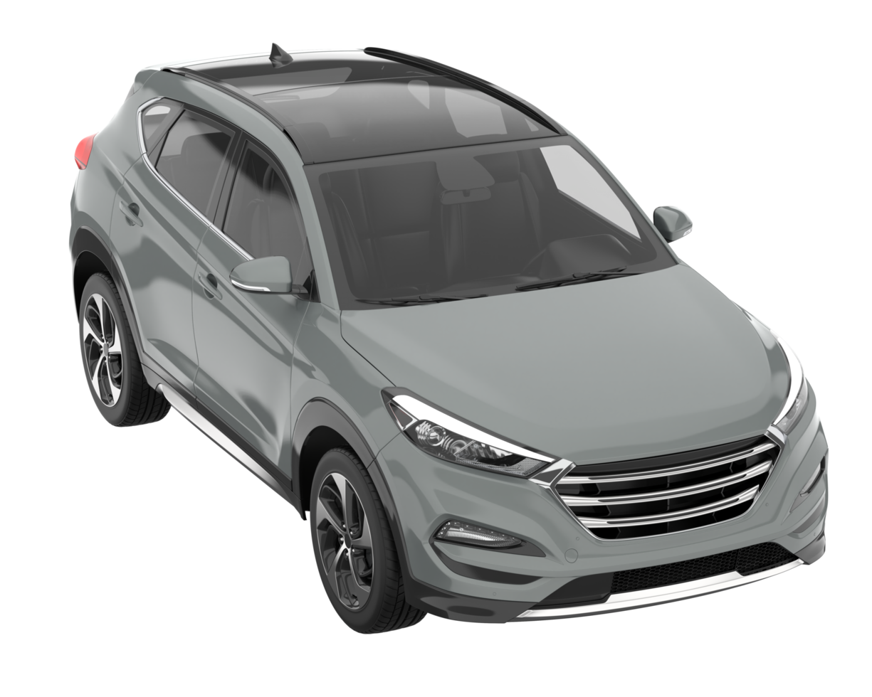 Realistic SUV isolated on transparent background. 3d rendering - illustration png