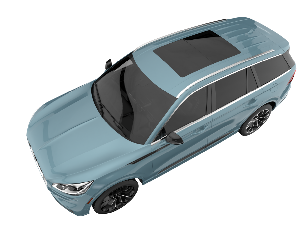 Realistic SUV isolated on transparent background. 3d rendering - illustration png