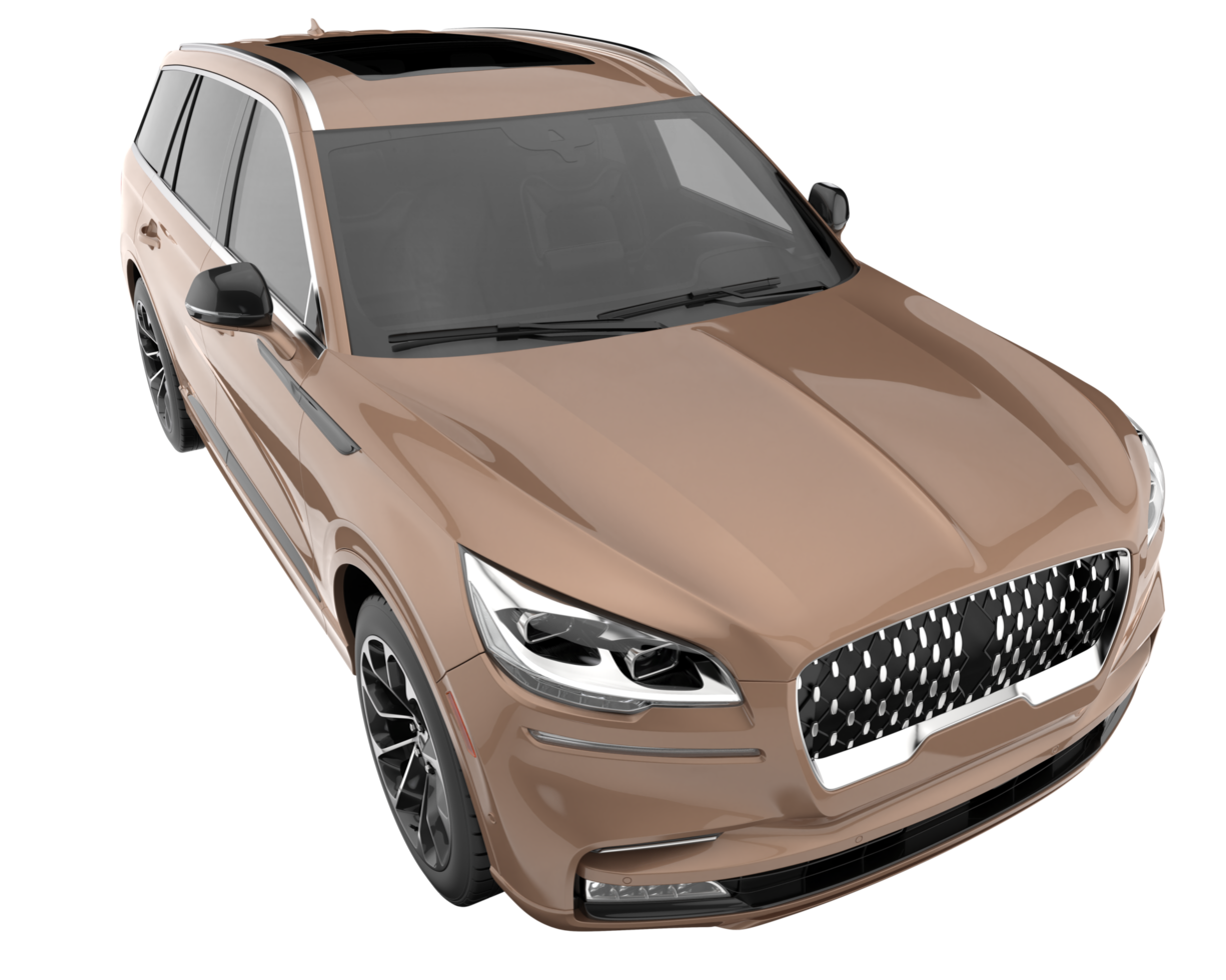 Realistic SUV isolated on transparent background. 3d rendering - illustration png