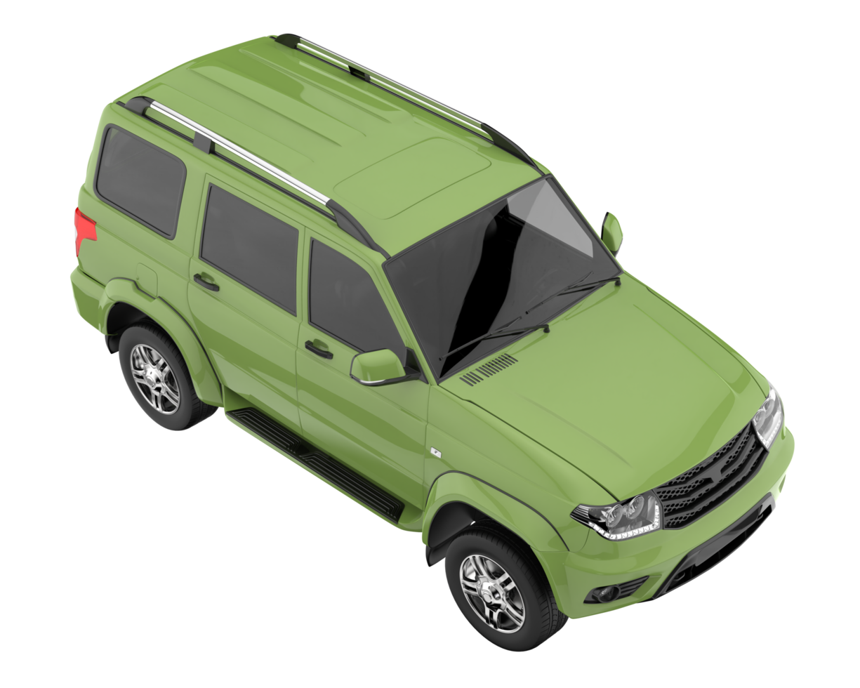 Realistic SUV isolated on transparent background. 3d rendering - illustration png