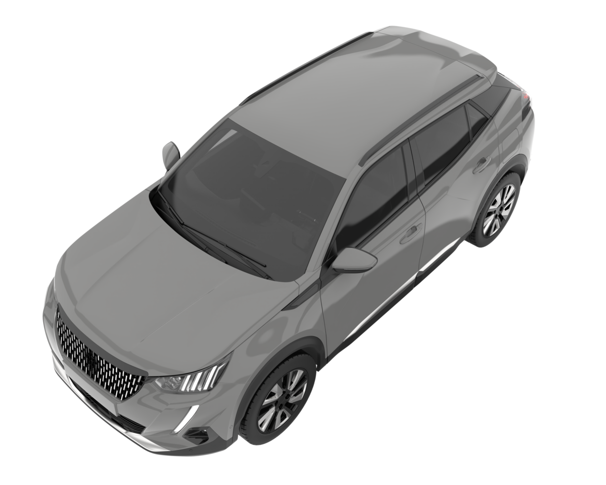 Realistic SUV isolated on transparent background. 3d rendering - illustration png