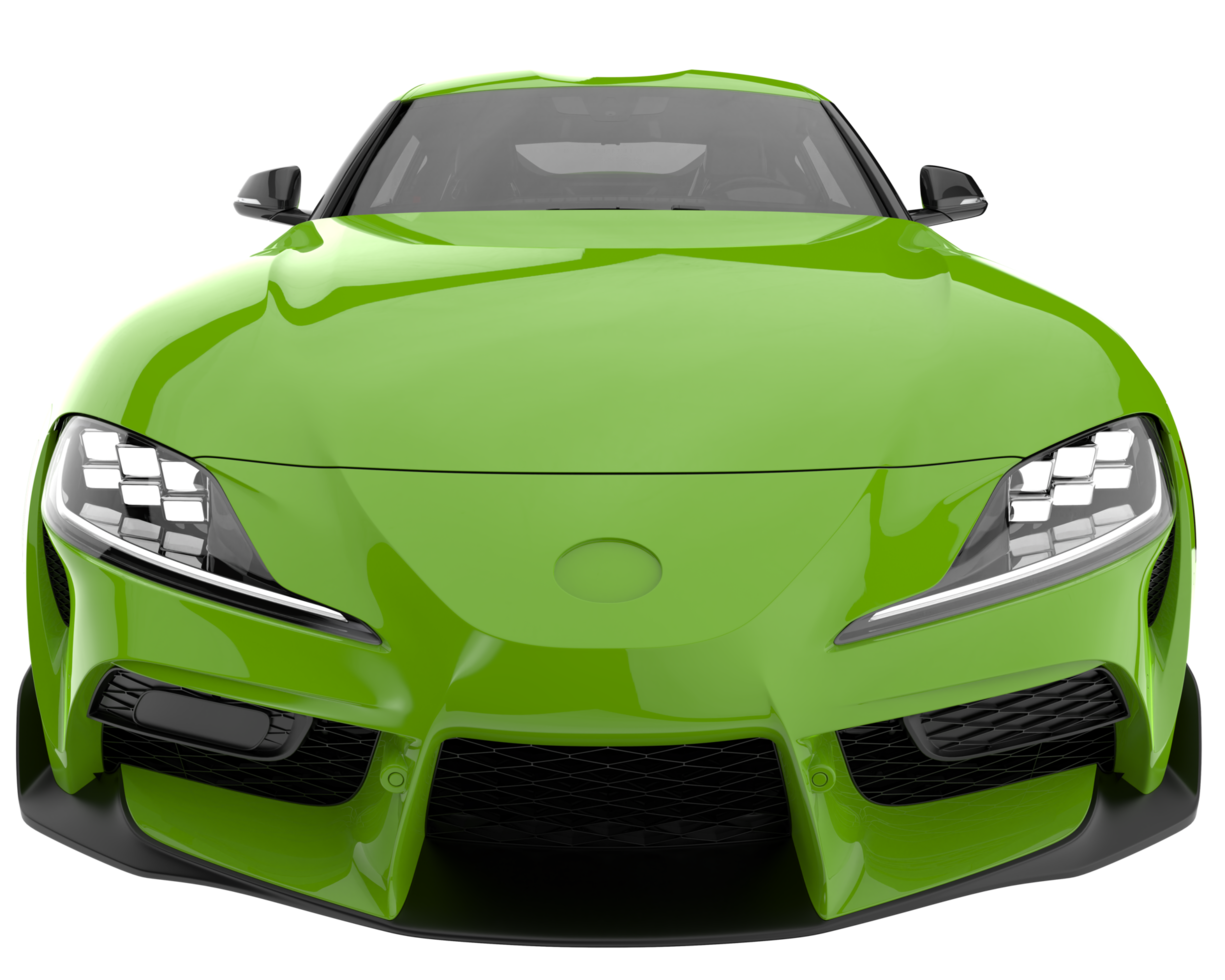 Sport car isolated on transparent background. 3d rendering - illustration png