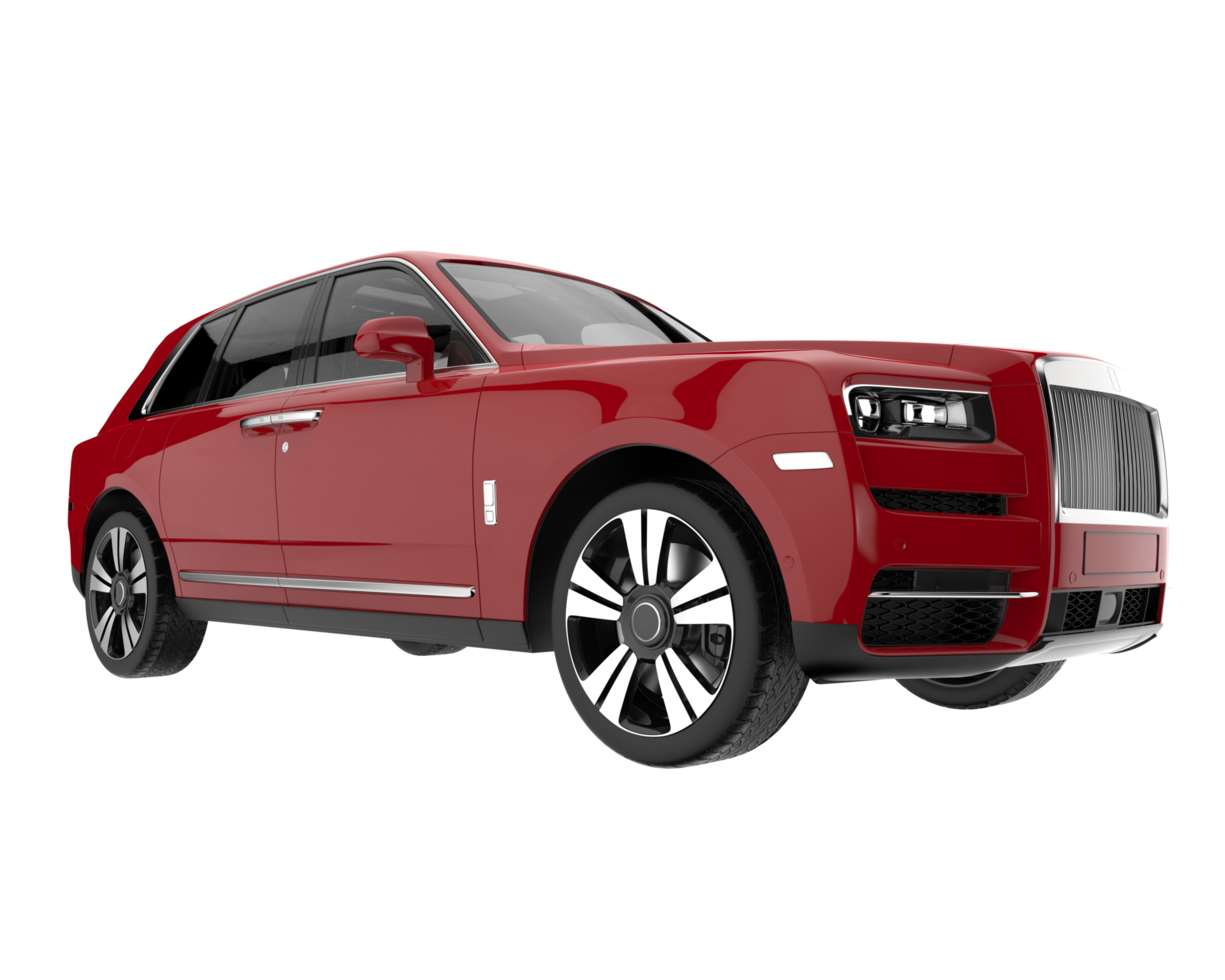 Realistic SUV isolated on transparent background. 3d rendering - illustration png