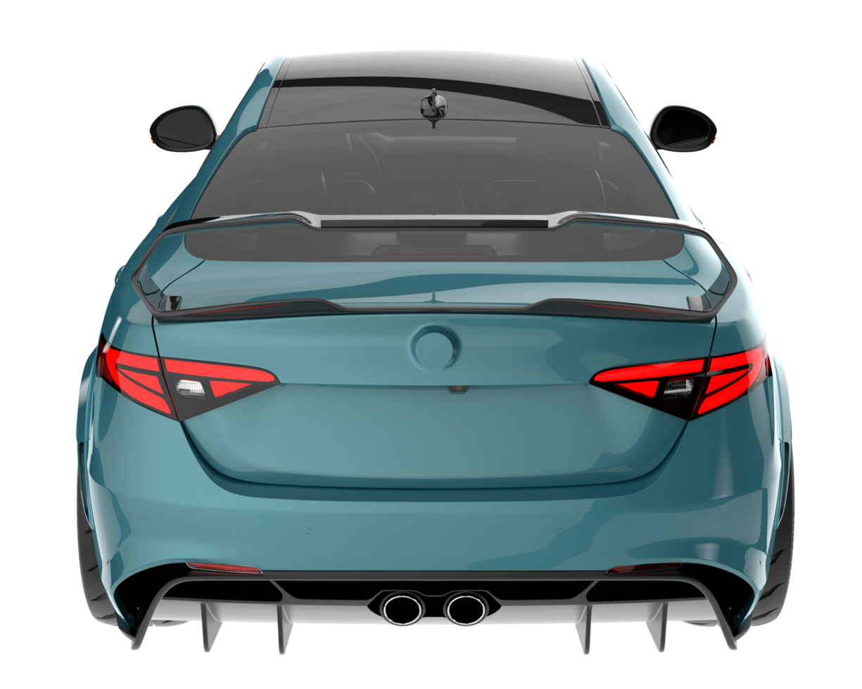 Sport car isolated on transparent background. 3d rendering - illustration png