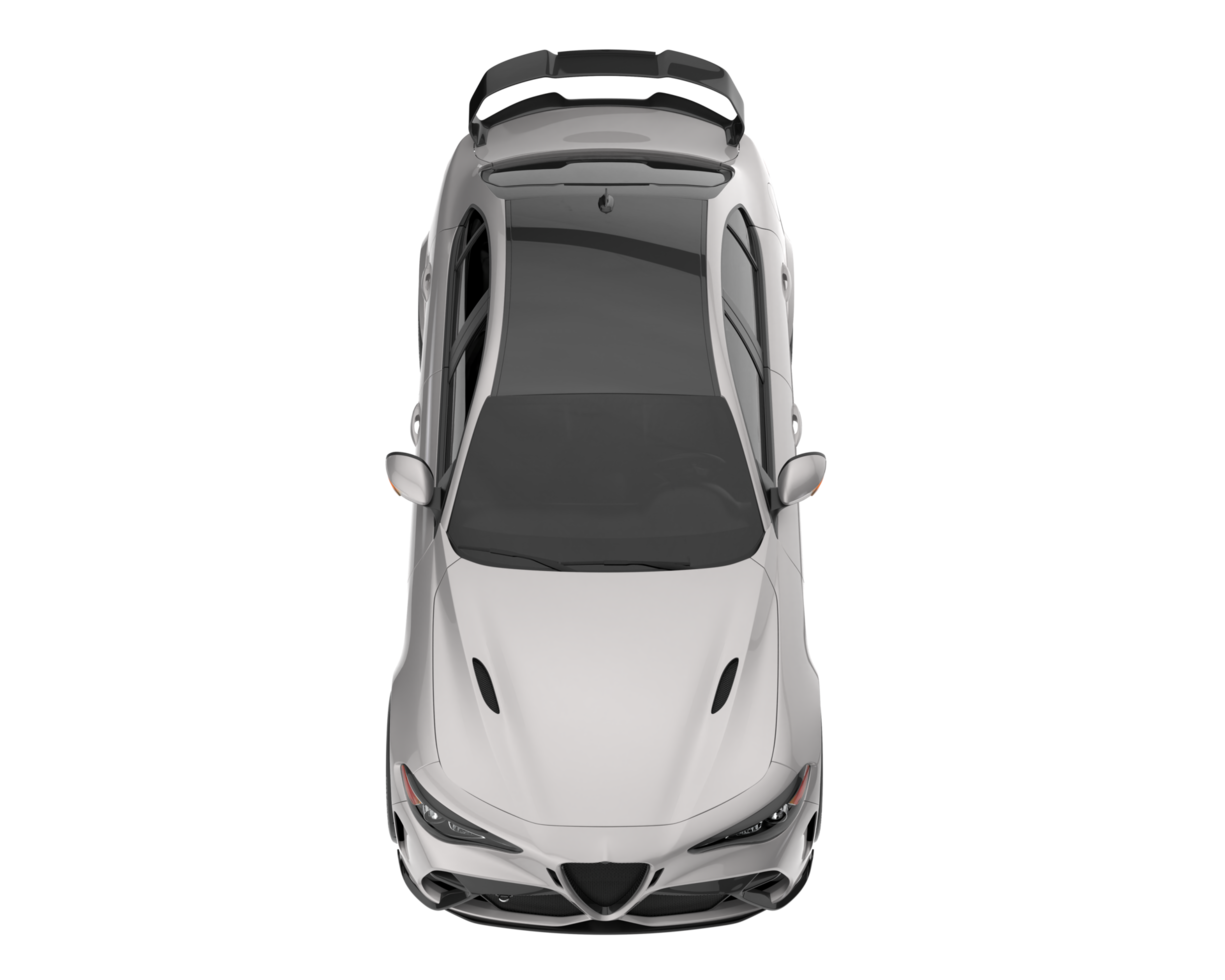 voiture de sport isolée sur fond transparent. rendu 3d - illustration png